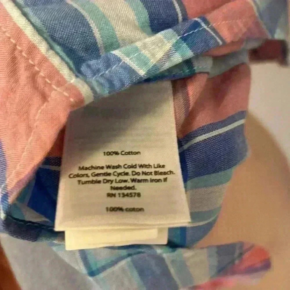 Vineyard Vines Men's Long Sleeve Button Down Slim Fit Tucker Shirt Size Small - Picture 6 of 6